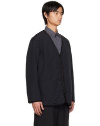 schwarze Windjacke von Comme des Garcons Homme