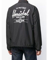 schwarze Windjacke von Herschel Supply Co.