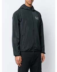 schwarze Windjacke von Ea7 Emporio Armani