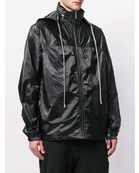 schwarze Windjacke von Rick Owens DRKSHDW