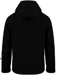 schwarze Windjacke von GUGGEN Mountain