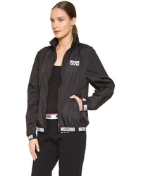 schwarze Windjacke von Moschino