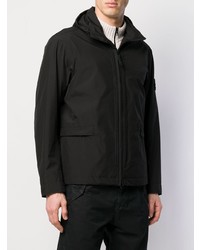 schwarze Windjacke von Stone Island