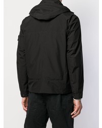 schwarze Windjacke von Stone Island