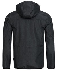 schwarze Windjacke von INDICODE