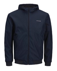 schwarze Windjacke von Jack & Jones