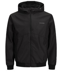 schwarze Windjacke von Jack & Jones