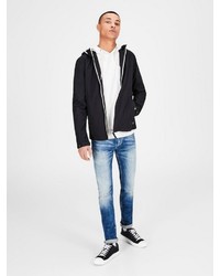 schwarze Windjacke von Jack & Jones