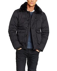 schwarze Windjacke von LIGHTS OF LONDON