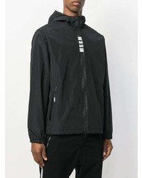 schwarze Windjacke von MSGM