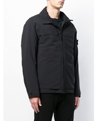 schwarze Windjacke von Stone Island