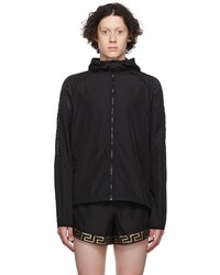 schwarze Windjacke von Versace Underwear