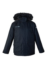 schwarze Windjacke