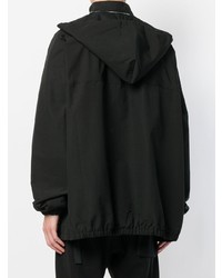 schwarze Windjacke von Rick Owens DRKSHDW