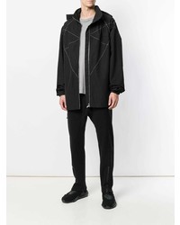 schwarze Windjacke von Rick Owens DRKSHDW