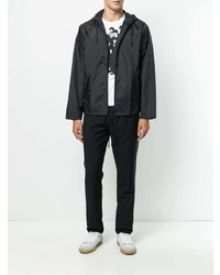 schwarze Windjacke von The Beatles X Comme Des Garçons