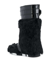 schwarze Winterschuhe von Miu Miu