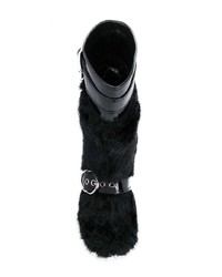 schwarze Winterschuhe von Miu Miu