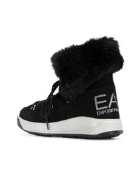 schwarze Winterschuhe von Ea7 Emporio Armani