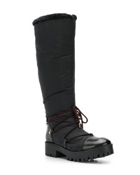 schwarze Winterschuhe von Emporio Armani