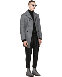 schwarze Wollanzughose von Thom Browne