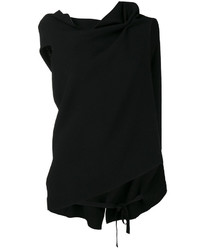 schwarze Wollbluse von Roland Mouret