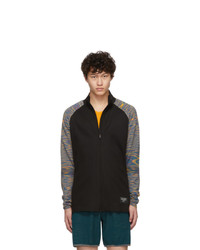 schwarze Wollbomberjacke von ADIDAS X MISSONI