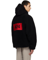 schwarze Wollbomberjacke von 424