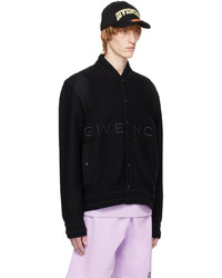 schwarze Wollbomberjacke von Givenchy