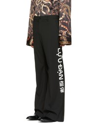 schwarze Wollchinohose von LU'U DAN