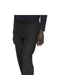 schwarze Wollchinohose von BOSS