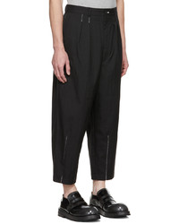 schwarze Wollchinohose von Comme des Garcons Homme