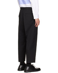 schwarze Wollchinohose von Comme des Garcons Homme