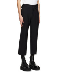 schwarze Wollchinohose von Solid Homme