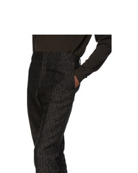 schwarze Wollchinohose von Fendi