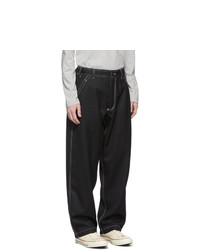 schwarze Wollchinohose von Comme Des Garcons SHIRT