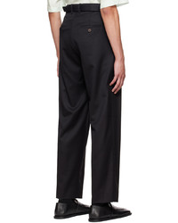 schwarze Wollchinohose von King & Tuckfield