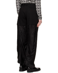 schwarze Wollchinohose von Edward Cuming