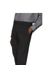 schwarze Wollchinohose von BOSS