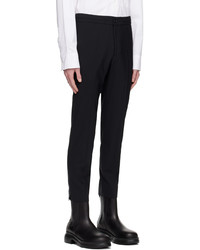 schwarze Wollchinohose von Solid Homme