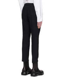 schwarze Wollchinohose von Solid Homme