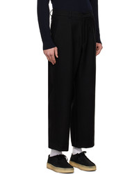 schwarze Wollchinohose von Second/Layer