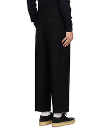 schwarze Wollchinohose von Second/Layer