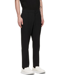 schwarze Wollchinohose von Solid Homme