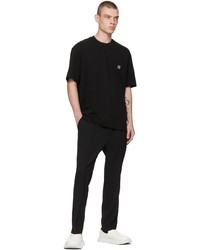 schwarze Wollchinohose von Solid Homme