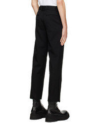 schwarze Wollchinohose von Solid Homme