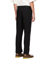 schwarze Wollchinohose von Jil Sander