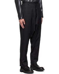 schwarze Wollchinohose von Sulvam