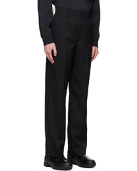 schwarze Wollchinohose von Solid Homme