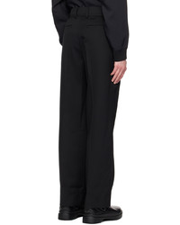 schwarze Wollchinohose von Solid Homme